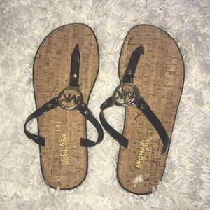 Black Michael Kors sandals: NEVER WORN!